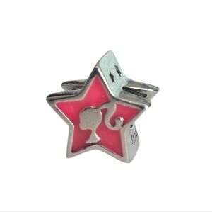 🎆LINX DISCONTINUED Sterling Silver Pink Barbie Star Bracelet Charm